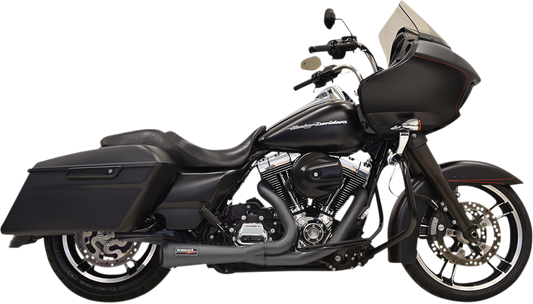 BASSANI XHAUST 2:1 Short Exhaust - Black 1F52RB