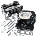 S&S Cycle 99-05 BT Super Stock 89cc Cylinder Head Kit - Black Wrinkle 90-1106
