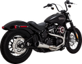 VANCE & HINES 2-into-1 Upsweep Exhaust System - Brushed - Stainless Steel 27323