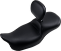 LE PERA Maverick Daddy Long Legs Seat - With Backrest - Black - Smooth - FLH '08+ LK-957DLTBRS