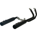 KHROME WERKS 2-into-1-into-2 Dominator-SR Exhaust System - Black - Without End Caps - Twin Cam Touring 200830-SR