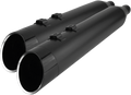 KHROME WERKS Mufflers - Black with Edge Tip 202855