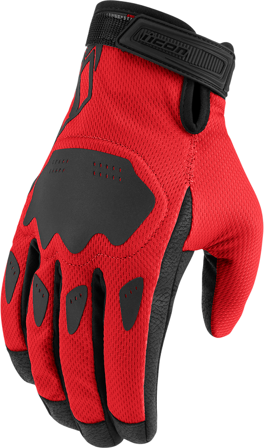 ICON Hooligan™ CE Gloves - Red - XL 3301-4387