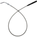 FAT BAGGERS INC. EZ Install Upper Clutch Cable - FLHX/FLTR - Stock - Braided Stainless Steel/Chrome 108000-C