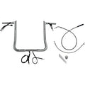 FAT BAGGERS INC. EZ Install Wired Handlebar Kit - 1-1/4" - Pointed Top - 16" - Chrome 949016