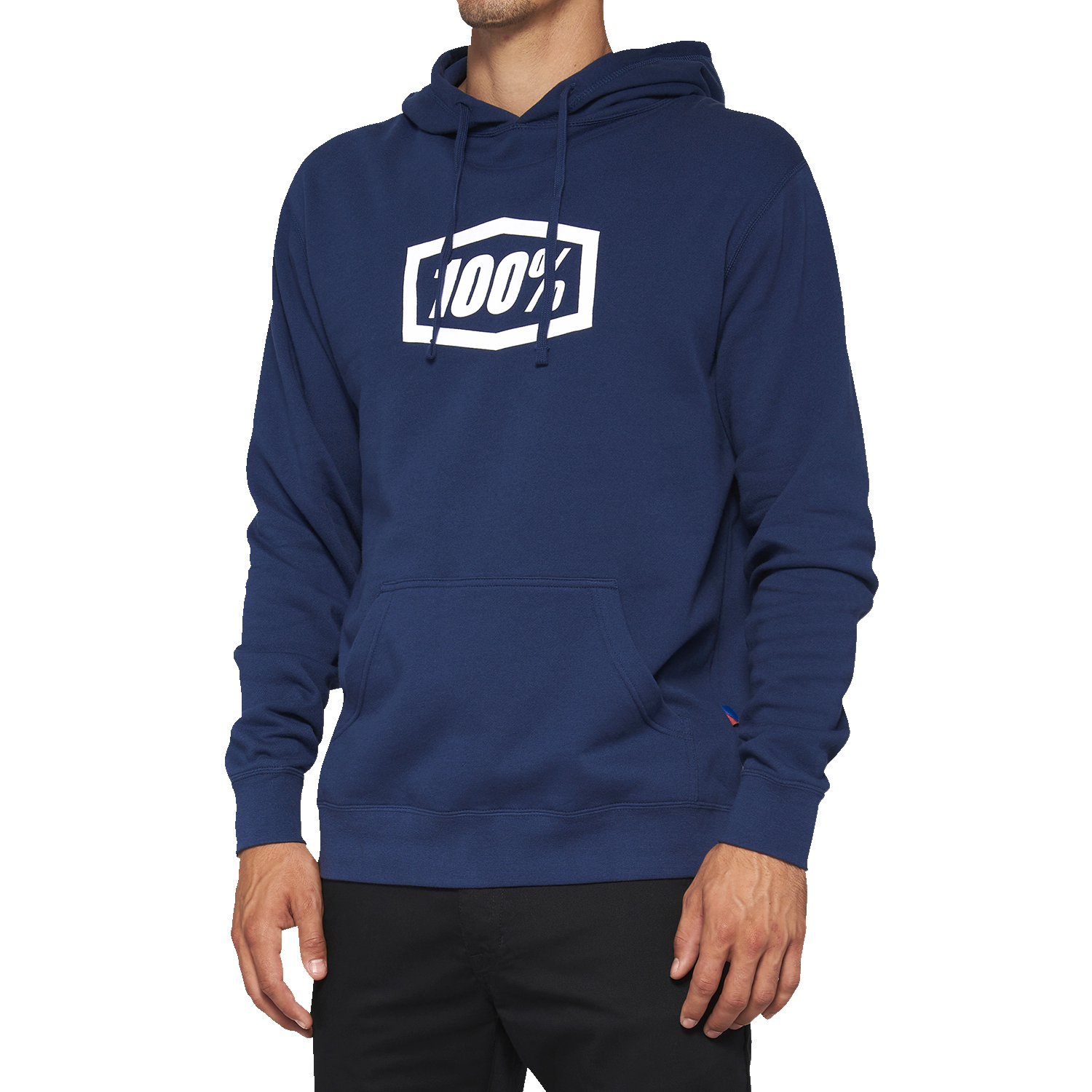 100% Icon Pullover Hoodie - Navy - Small 20029-00025