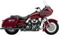 COBRA Dual Speedster Exhaust - Black - Billet Tip - '10-'16 Dresser DISC.SELL 1800-1533 6973B