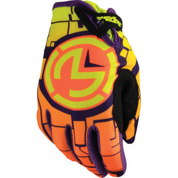 MOOSE RACING Youth SX1™ Gloves - Orange/Green - XS 3332-1887