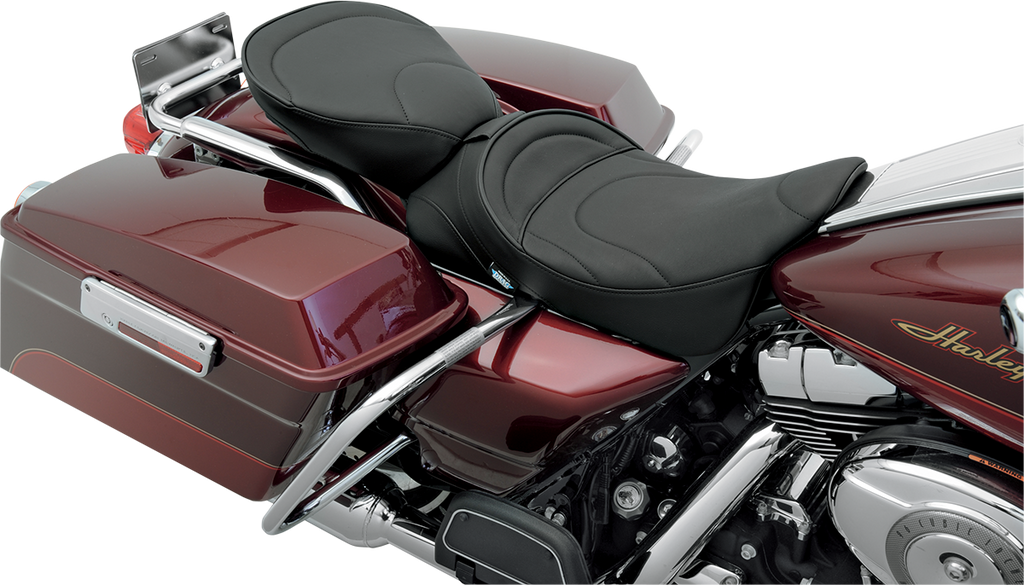 DRAG SPECIALTIES Pillion Seat - Mild Stitched - Wide - FL '99-'22 0801-0467