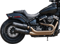 S&S CYCLE Ceramic Black Grand National Mufflers for Fat Bob 550-0734