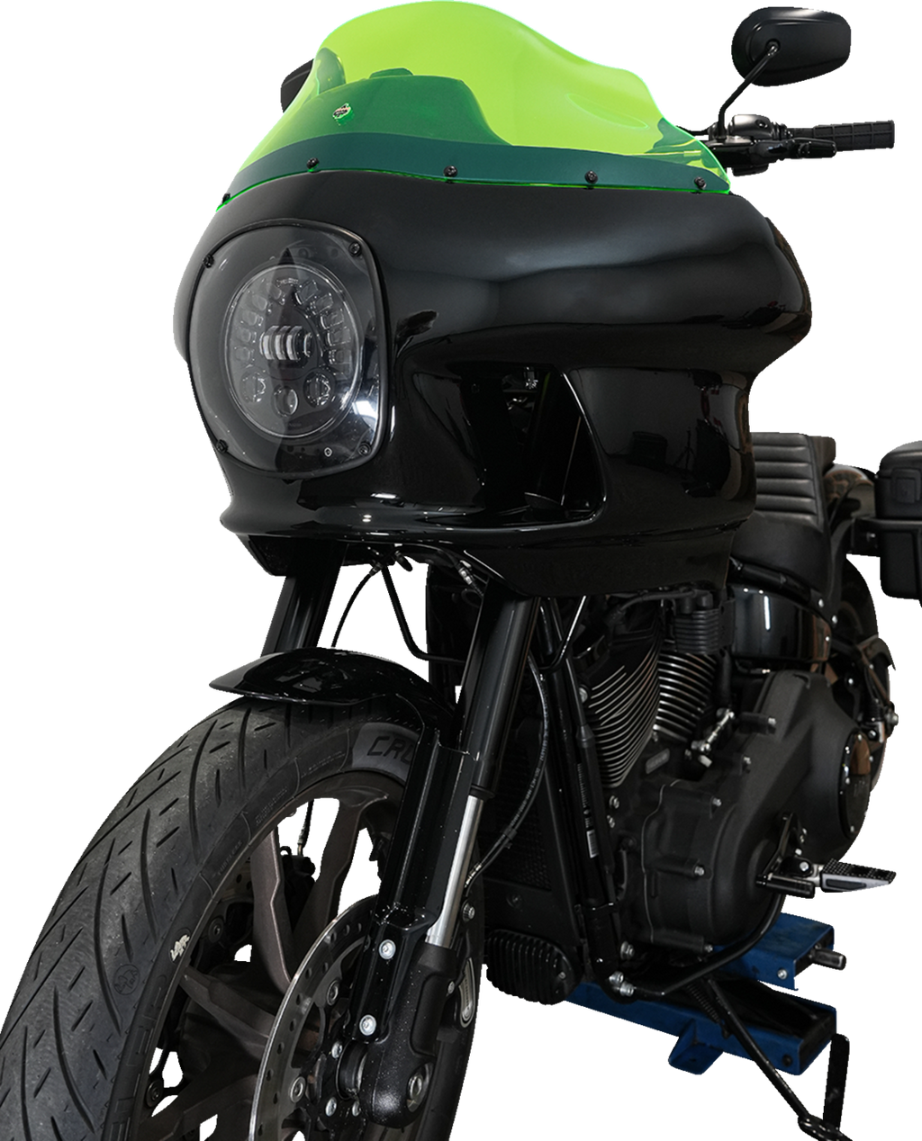 KLOCK WERKS Kolor Flare™ Windshield - 9" - Green Ice - FXRP KWW-02-0610