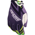 MOOSE RACING Youth SX1™ Gloves - Purple/Green - Medium 3332-1894