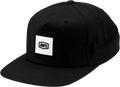 100% Lincoln Snapback Hat - Black - One Size 20088-001-01