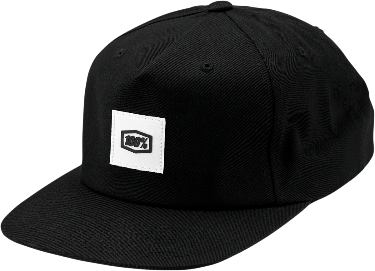 100% Lincoln Snapback Hat - Black - One Size 20088-001-01