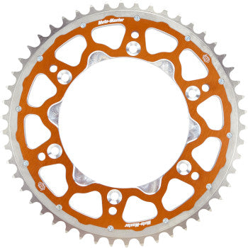 MOTO-MASTER Fusion Series Dual Ring Rear Sprocket - 48 Tooth - Orange 620073548