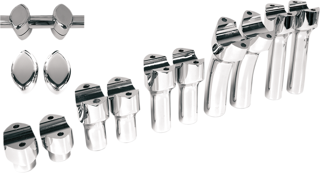 DRAG SPECIALTIES Risers - Big Buffalo - 6" - Chrome 0602-0470