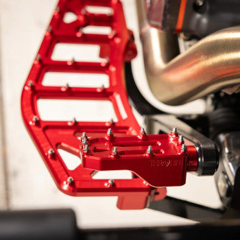 THRASHIN SUPPLY CO. Aggressor Brake Pedal - Red - Touring TSC-2221-2