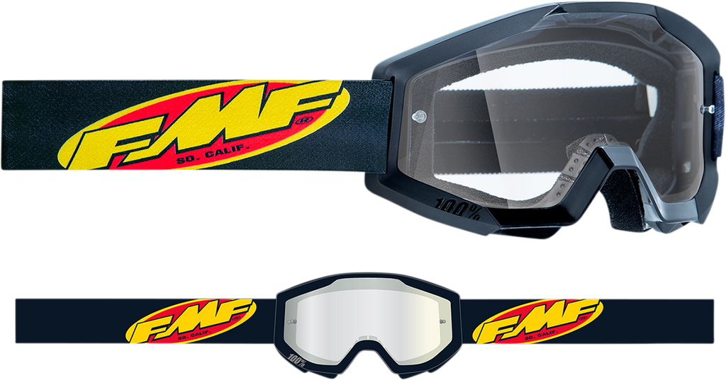FMF Youth PowerCore Goggles - Core - Black - Clear F-50054-00002 2601-3017