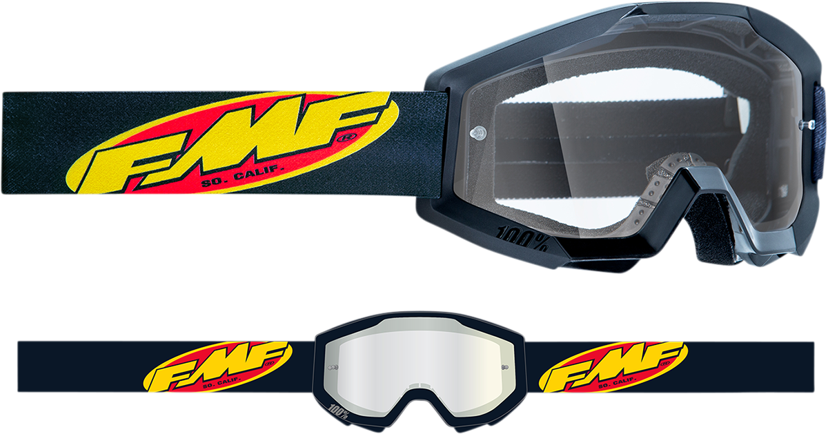 FMF Youth PowerCore Goggles - Core - Black - Clear F-50054-00002 2601-3017