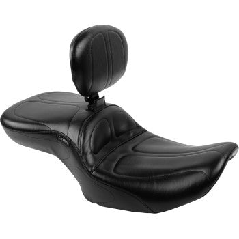 LE PERA Maverick Seat - with Backrest - Black - FLH/FLT 2023-2024  LV-957BR
