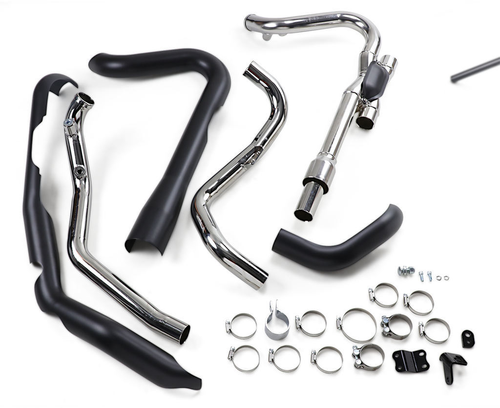 COBRA Dual Bung Headpipes - Black USE17-18 AFTRMRKT MUFFLRS 6255DBRB