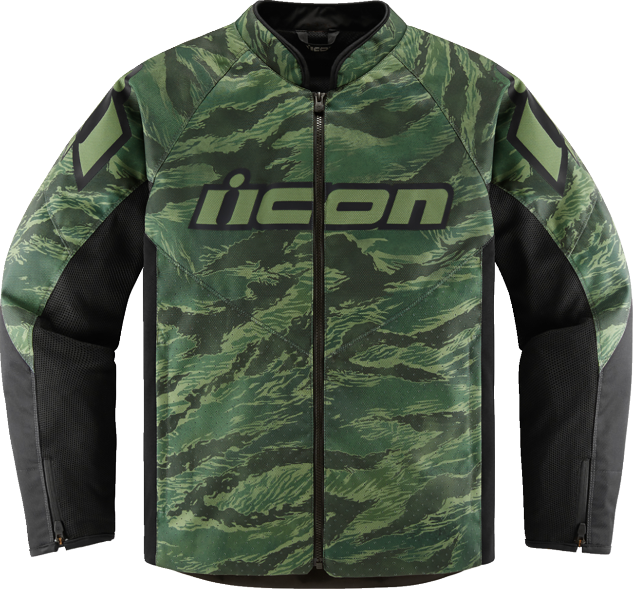 ICON Hooligan CE Tiger's Blood Jacket - Green - 2XL 2820-6156