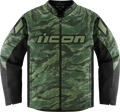 ICON Hooligan CE Tiger's Blood Jacket - Green - 4XL 2820-6158