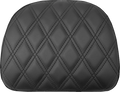 SADDLEMEN Touring Sissy Bar Pad - Black - Lattice Stitch - Indian '14-'22 61143