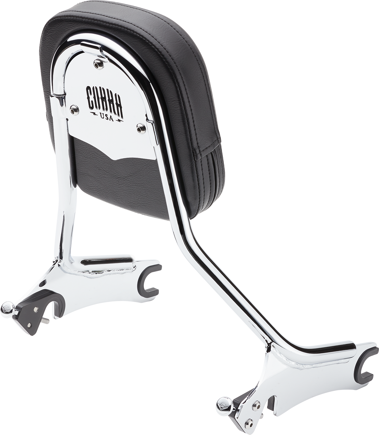 COBRA Backrest - Tall - Chrome - Chieftain 502-2005