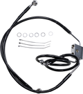 DRAG SPECIALTIES Brake Line - Front - Black - +6" - FXDF '12-'17 612137-6BLK