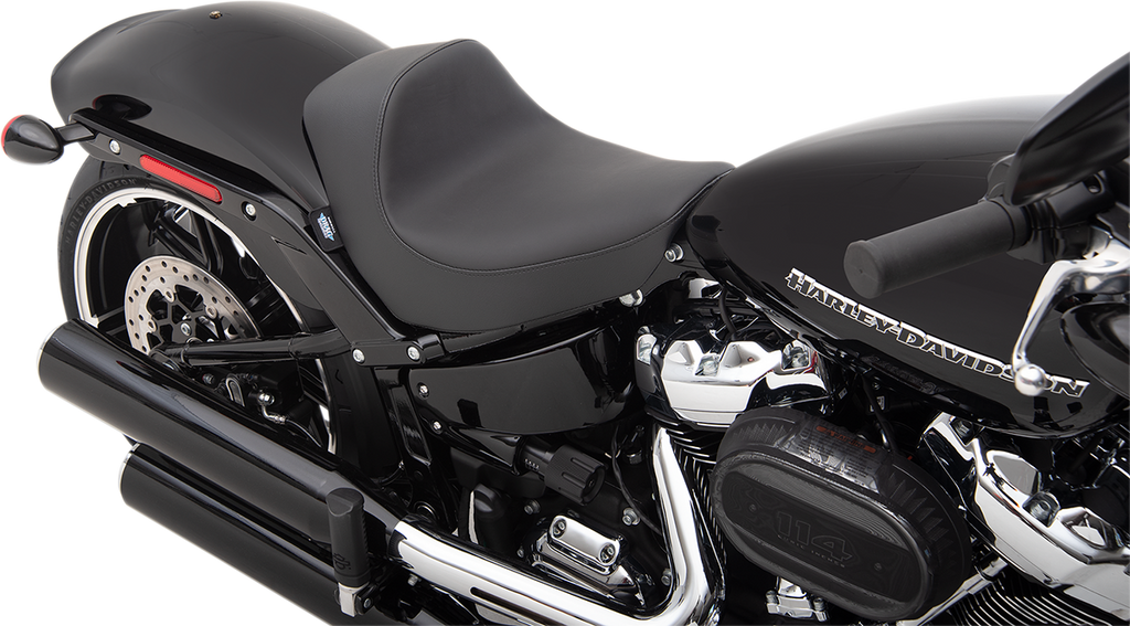 DRAG SPECIALTIES EZ-Solo Seat - Smooth - Solar-Reflective Leather - FXBR/S ACT EZ-ON MOUNT STYLE 0802-1271