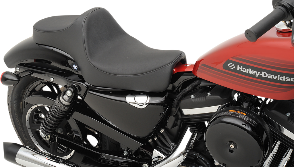 DRAG SPECIALTIES Predator III Seat - Smooth - '04-'22 XL NO RUBBER BUMPERS 0804-0728