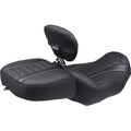 MUSTANG Deluxe Passenger Seat - Wide - Black Stitch - FLT/FLH '23-'25 88420