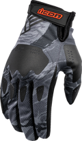 ICON Hooligan™ Tiger's Blood Gloves - Gray - Large 3301-4631