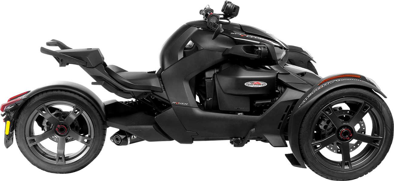 LEOVINCE LV One EVO Slip-On Muffler - Black Edition for CAN-AM RYKER 600 SPORT/RALLY/ACE 2019 - 2024 14404EB