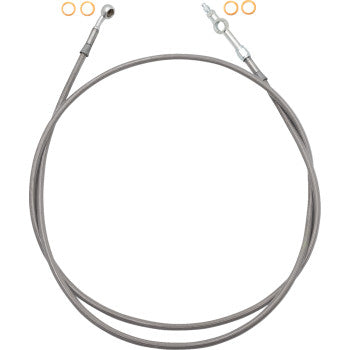 FAT BAGGERS INC. EZ Install Brake Line - 64" - Stainless Steel Braid 120064