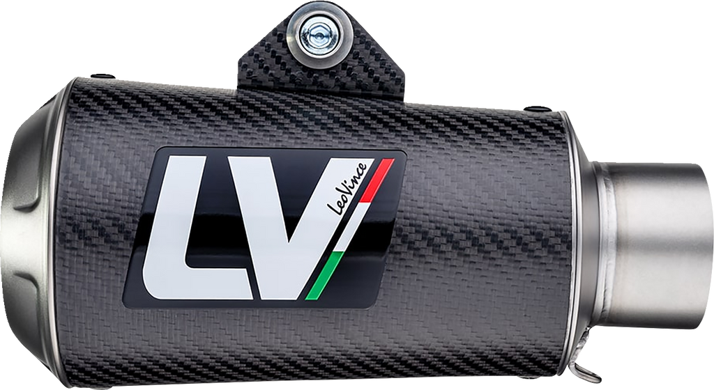 LEOVINCE LV-10 Slip-On Muffler - Carbon Fiber 15242C