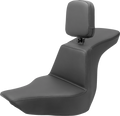 SADDLEMEN Tour Step Up Seat - Rider Backrest - Plain - FLSB/FXLR '18-'22 818-29-194BR