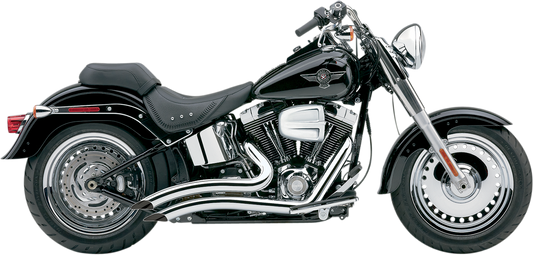 COBRA Speedster Swept Short Exhaust - Chrome - '86-'06 Softail 6223