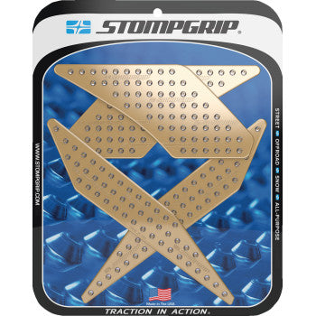 STOMPGRIP Traction Pad Tank Grips - Volcano - Black - Z125 Pro 55-10-0137C