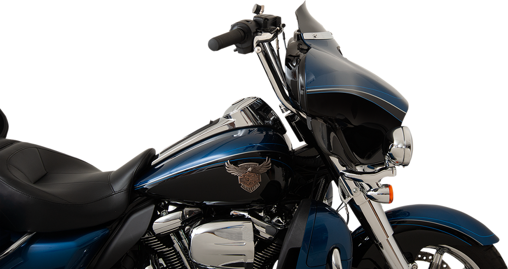 KLOCK WERKS Flare™ Windshield - 4" - Black - '14-'23 FLH KWW-01-0404
