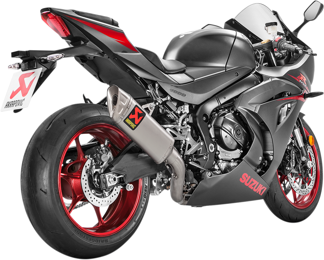 AKRAPOVIC Race Exhaust - Stainless Steel/Titanium GSX-R 1000 2017-2025 S-S10R11-APLT 1810-2532
