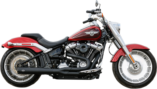 S&S CYCLE 2:1 50 State Exhaust for M8 Softail - Black 550-0846B