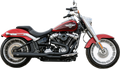 S&S CYCLE 2:1 50 State Exhaust for M8 Softail - Black 550-0846B