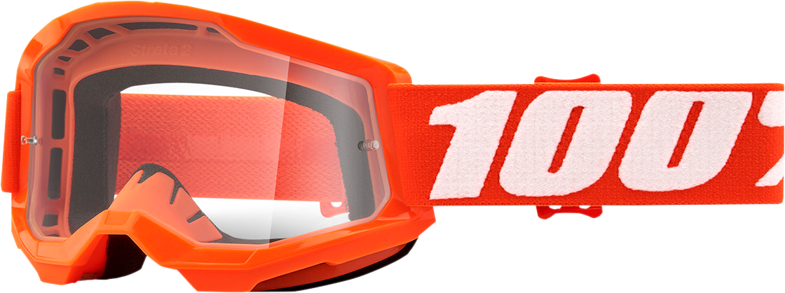 100% Youth Strata 2 Goggles - Orange - Clear 50031-00005