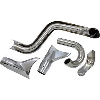 COBRA True Dual Exhaust - Fishtail Harley-Davidson '86-'06 Softail 6987