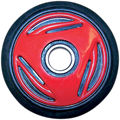 Parts Unlimited Idler Wheel With Bearing 6205-2rs - Red - Group 10 - 165 Mm Od X 1" Id R0165g-2 105a