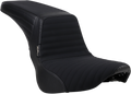 LE PERA Kickflip Seat - Pleated w/ Gripp Tape - Black - Softail '18-'21 LYX-590PTGP