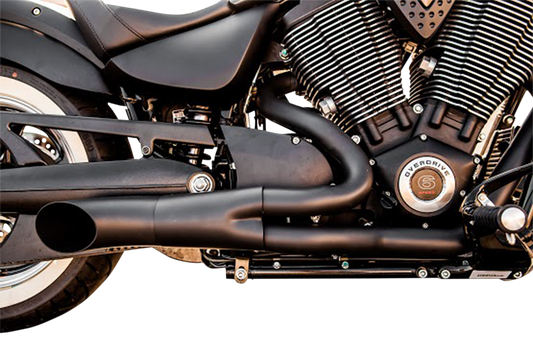 TRASK 2:1 Exhaust - Black - Victory TM-3033BK