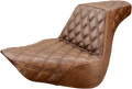 SADDLEMEN Step-Up Seat - Full Lattice Stitch - Brown 818-27-175BR